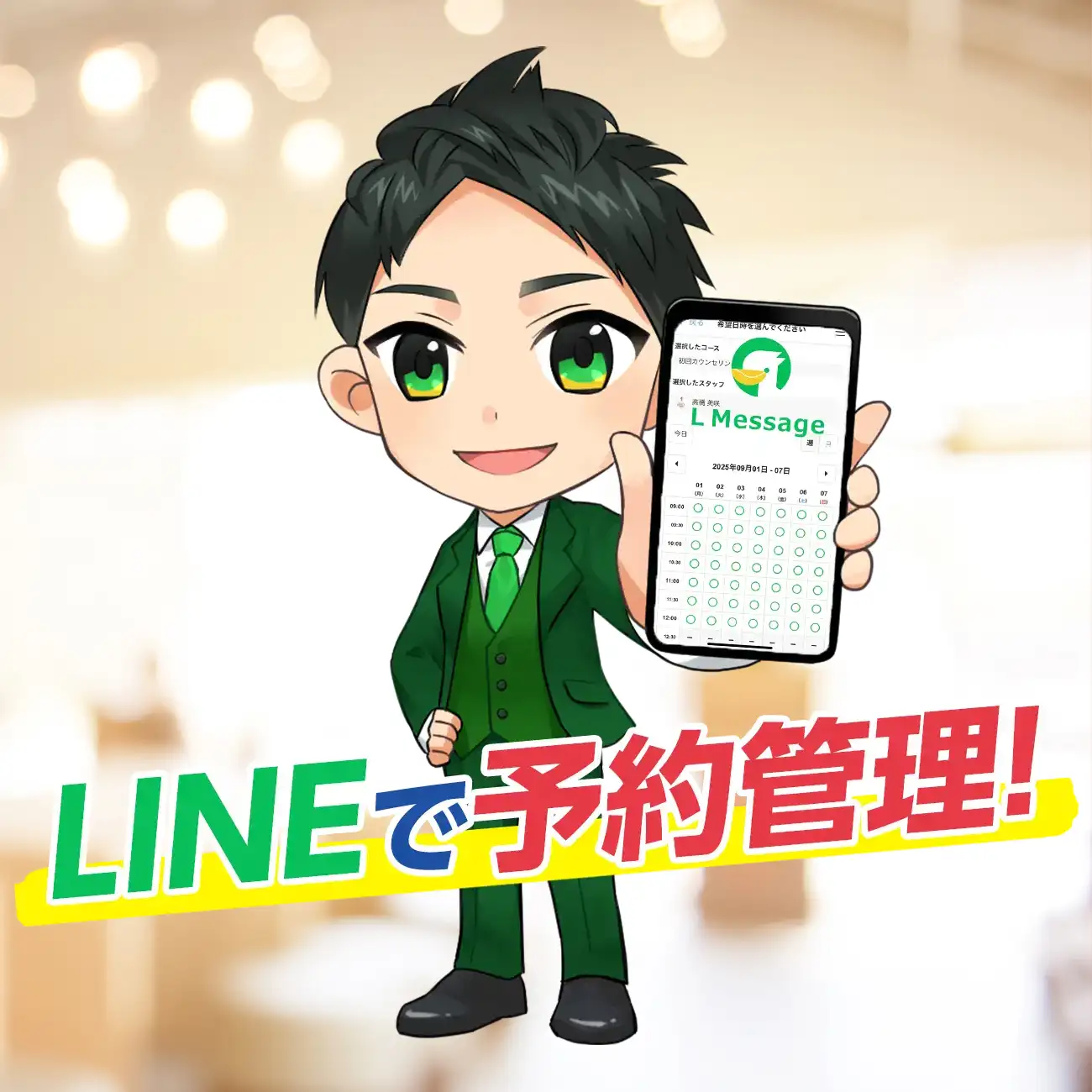 店舗のLINE予約ならエルメ